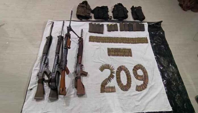 crpf-recovered-arms-Naxalites