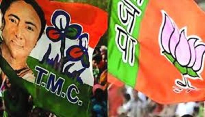 west bengal Howrah Ram Navami Gun waved TMC video alleging BJP