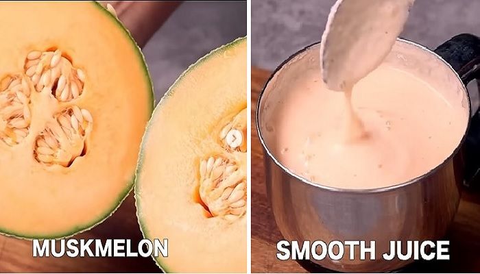 musk-melon-juice-prepare