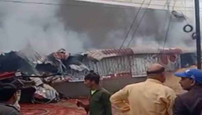 Two laborers died due to fire