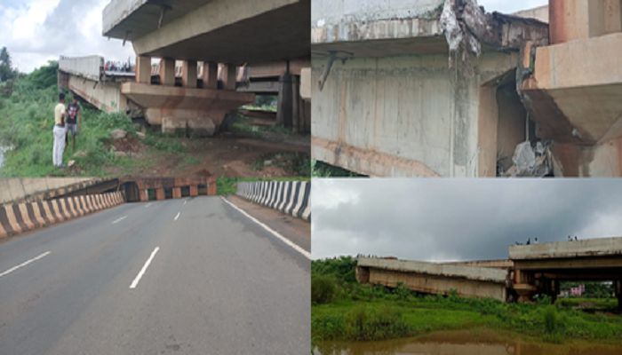 Portion of bridge collapses on highway in Odisha
