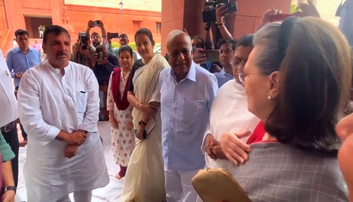 Sonia Gandhi Meets Sanjay Singh