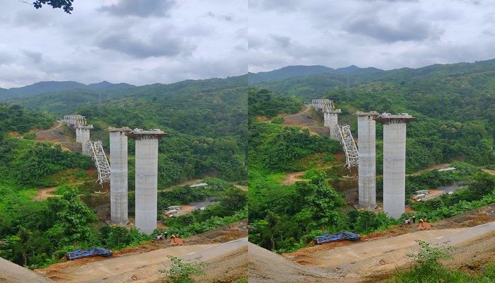 mizoram railway bridge collapsed 