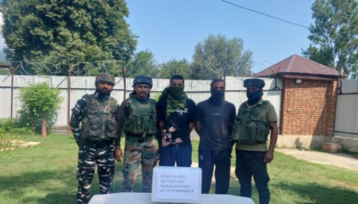 terrorists arrested in Baramulla