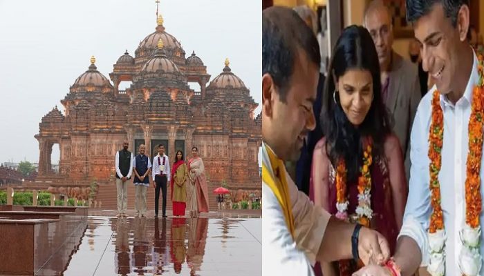 PM-Rishi-Sunak-visit-Akshardhar-Temple