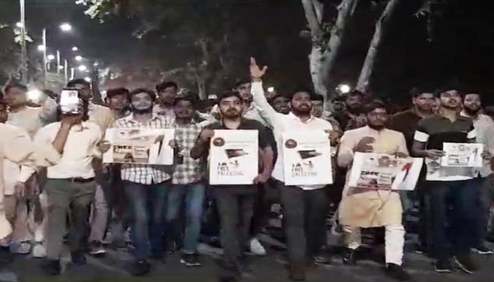 AMU students raised slogans in support of Palestine