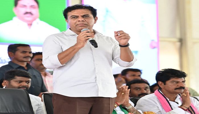  KTR reply to PM Modi BRS is a family of four crore people