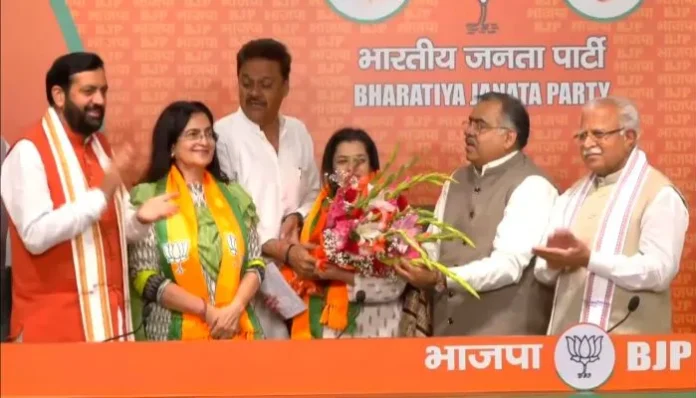 kiran-chaudhary-left-congress-and-joined-bjp