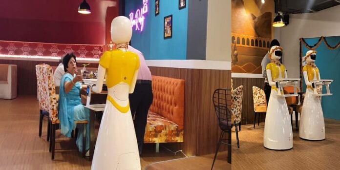 robotic restaurant opened, in Noida