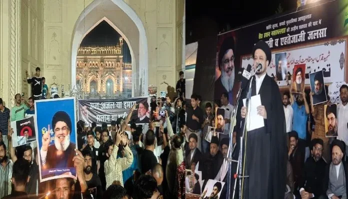 protest-in-lucknow-death-nasrallah