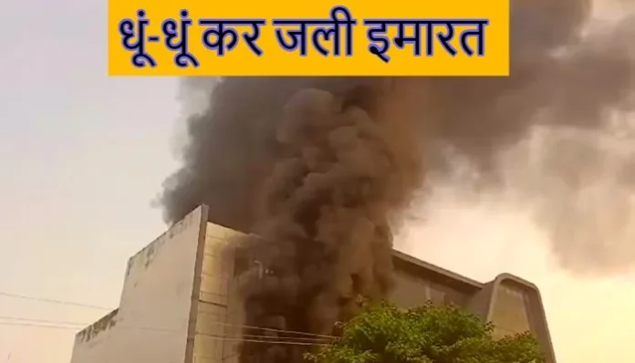 lucknow-ayodhya-highway-fire-on-building