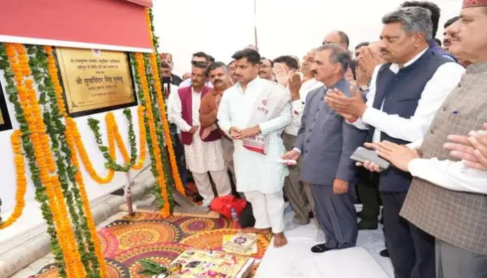 cm-sukhu-laid-the-foundation-stone-of-hamirpur-medical-college