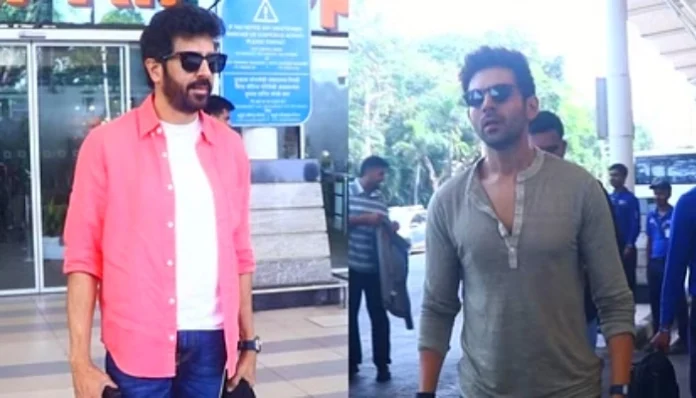 kartik-aryan-reached-gwalior-for-trailer-launch-of-chandu-champion