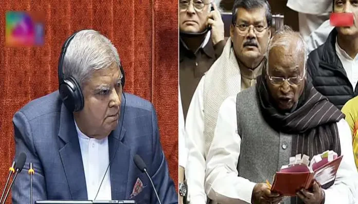 dhankhar-and-kharge-statements-in-rajya-sabha