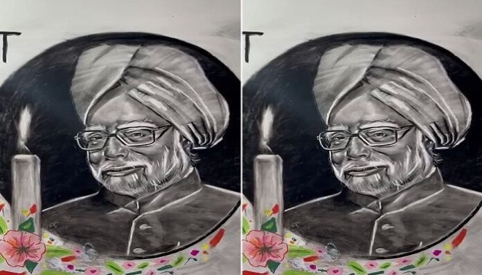 Manmohan-Singh-drawing-picture