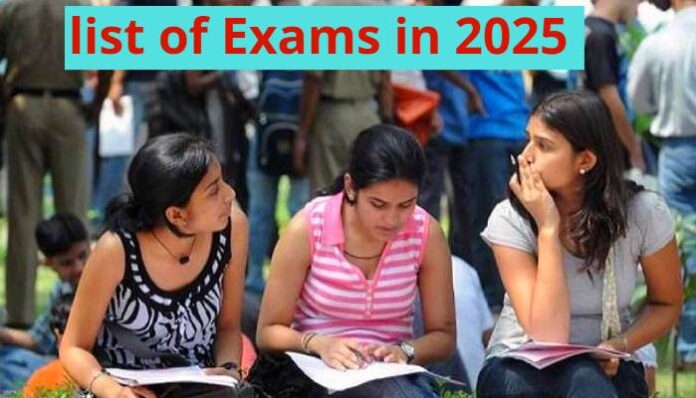 list-of-exams-in-2025