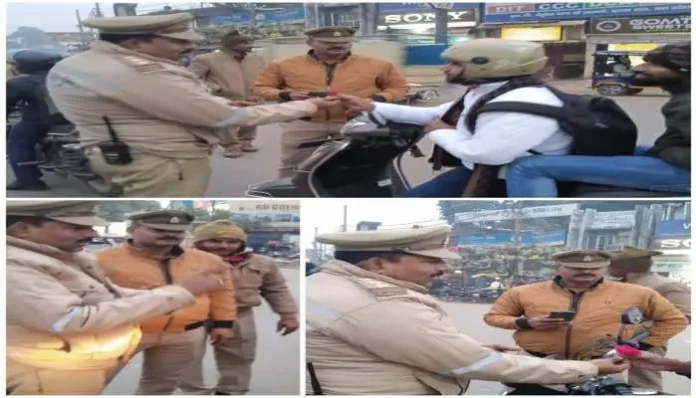 traffic-police-started-gandhigiri-in-the-city