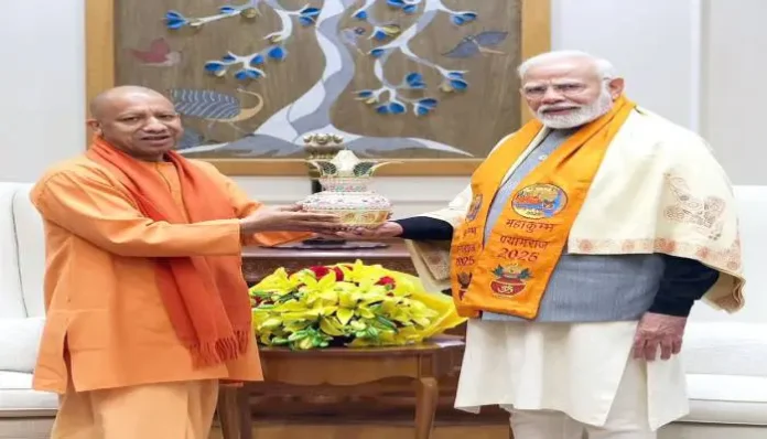 maha-kumbh-2025-chief-minister-adityanath-met-pm-modi